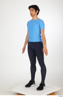  Jorge ballet leggings black sneakers blue t shirt dressed sports standing whole body 0002.jpg